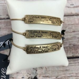 Mama Bear‎ with Cubs Bangle Bracelet